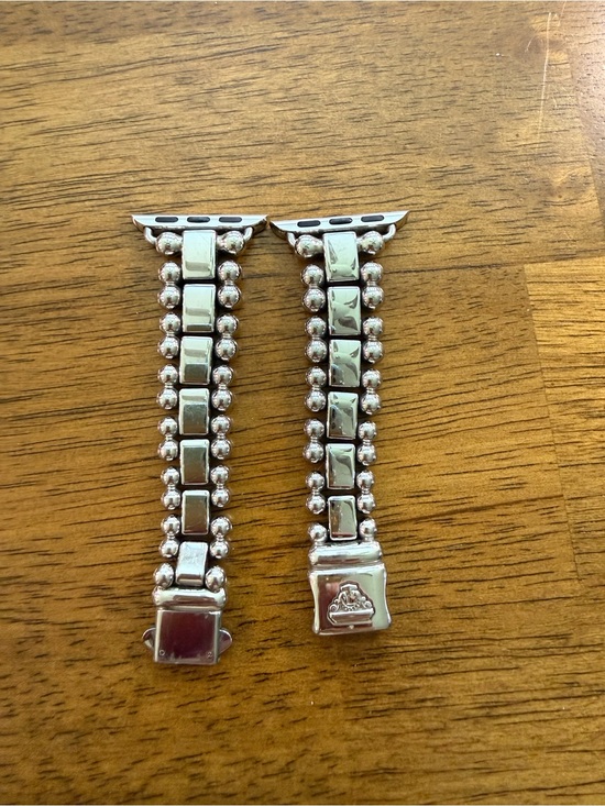 LAGOS Jewelry - Lagos Caviar Apple Watch Band in stainless steel.